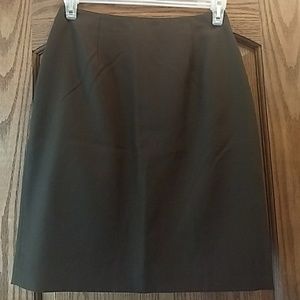 Brown pencil skirt